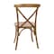 Flash Furniture Advantage Hand Scraped Dark Natural X-Back Chair X-BACK-DNAT - alternate 3